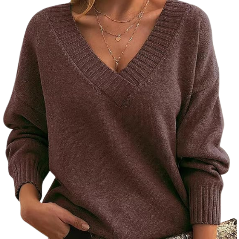 V-Neck Sweater | Chic Knitwear for Women