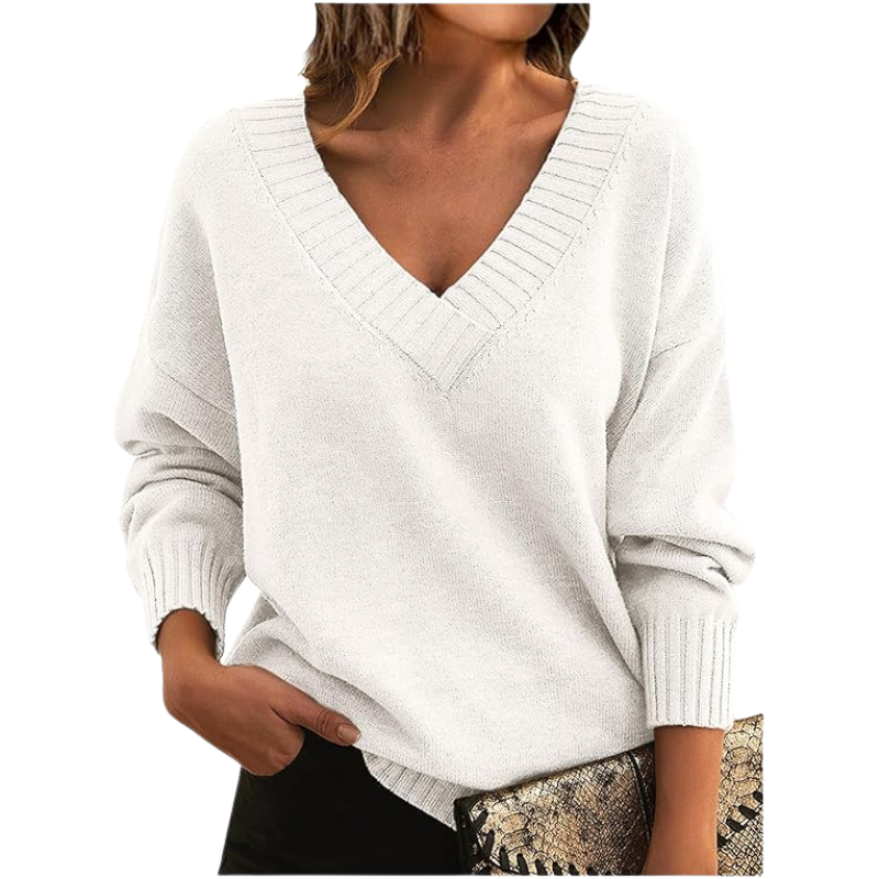V-Neck Sweater | Chic Knitwear for Women