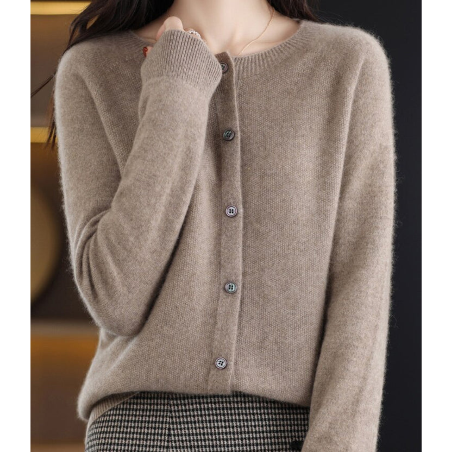 Elegant Button Cardigan Sweater | Leona | Women