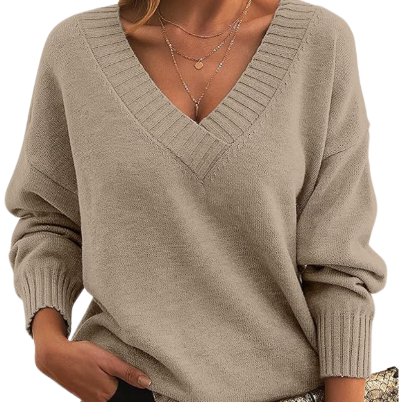 V-Neck Sweater | Chic Knitwear for Women