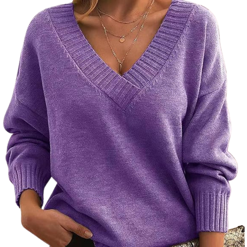 V-Neck Sweater | Chic Knitwear for Women