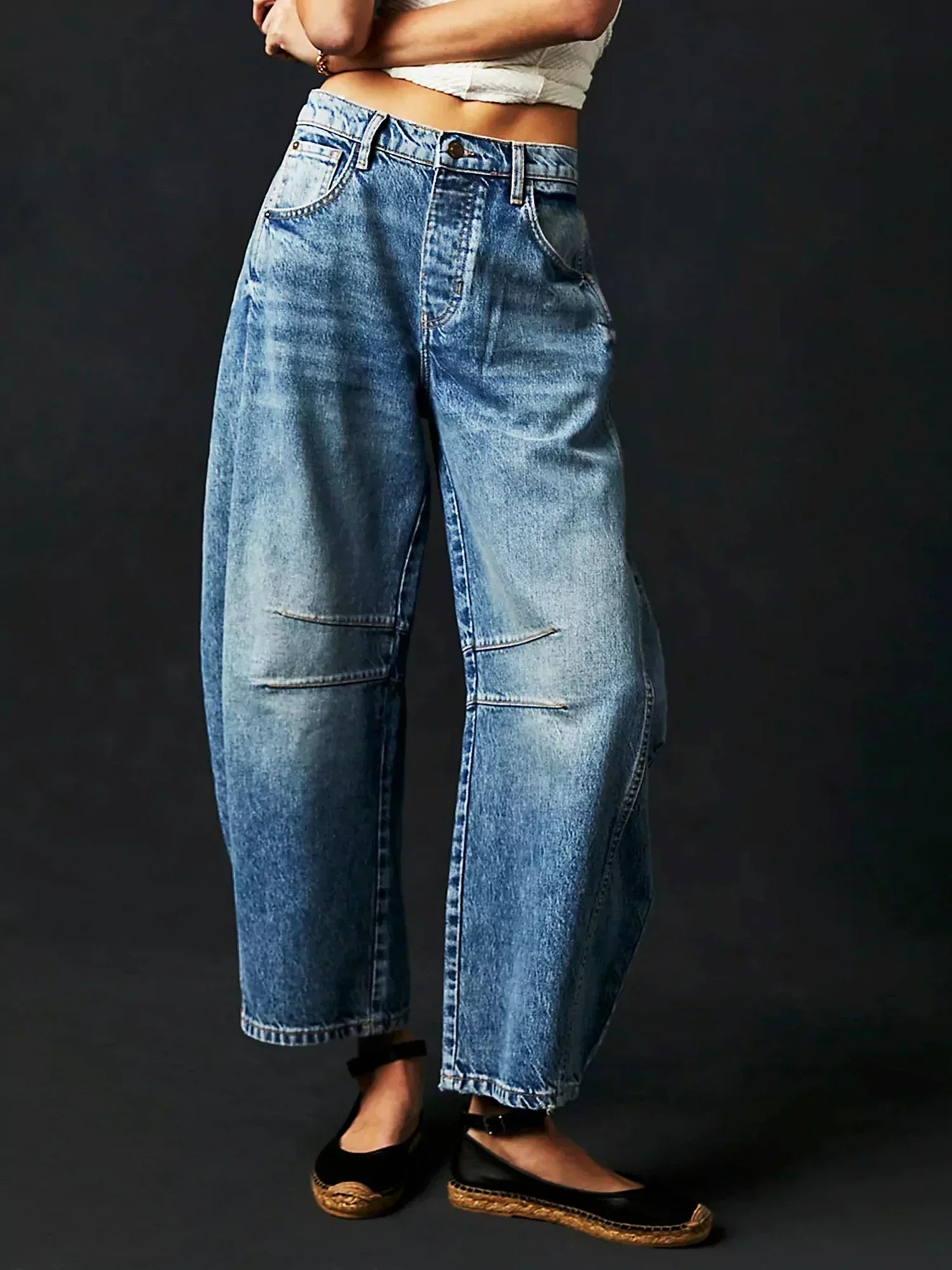 Barrel Jeans | Wide Leg Denim | Amara Women