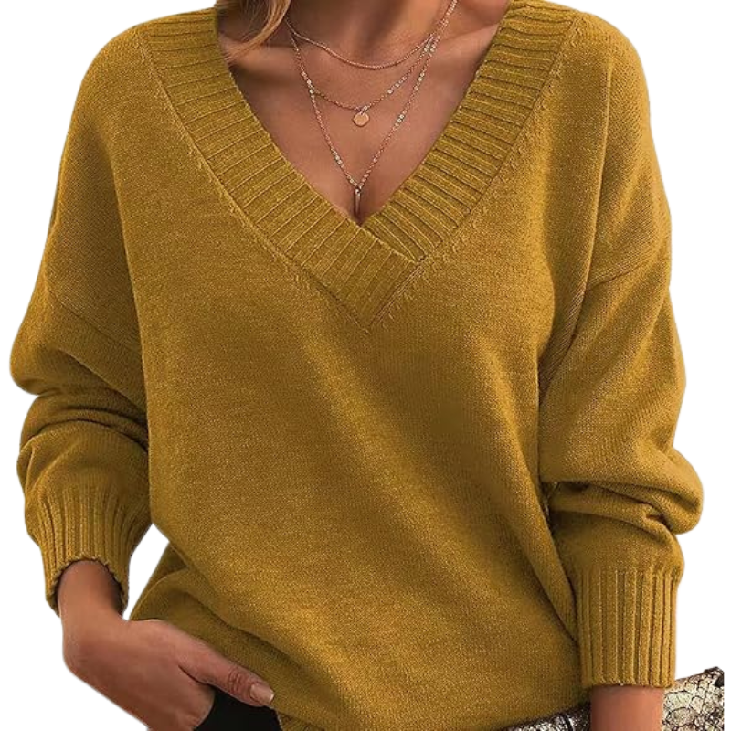 V-Neck Sweater | Chic Knitwear for Women