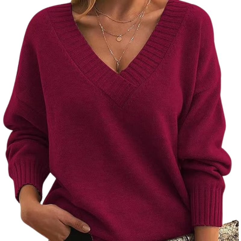V-Neck Sweater | Chic Knitwear for Women
