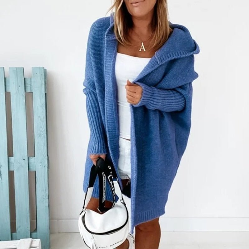 Oversized Hooded Knit Cardigan | Noemi | Women