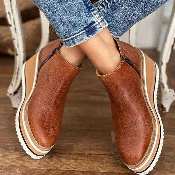 Emilia™ | Stylish Wedge Ankle Boots 7