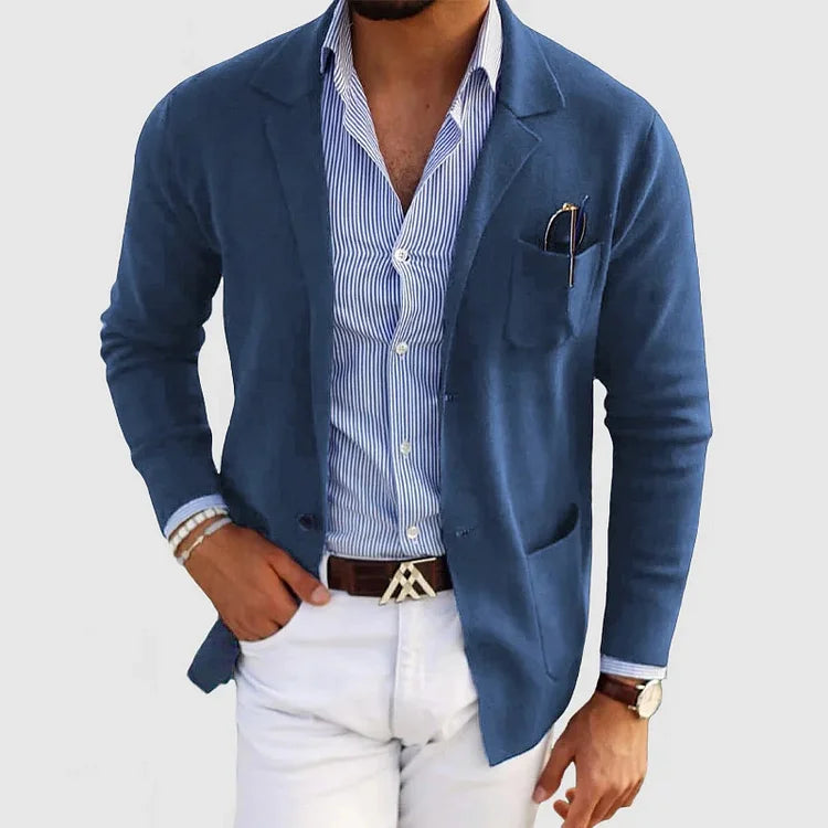Men's Knitted Blazer | Lightweight Casual Style