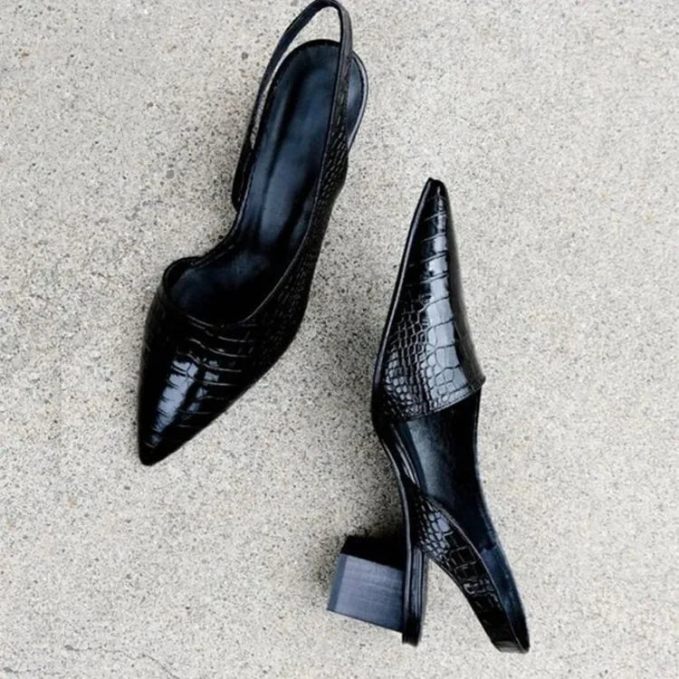 Lauren | Pointed-Toe Slingback Pumps 1