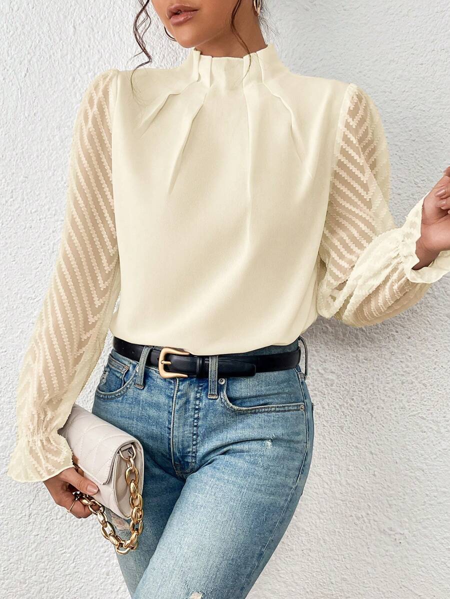 Patterned Blouse | Elegant Everyday Top | Women | Amara