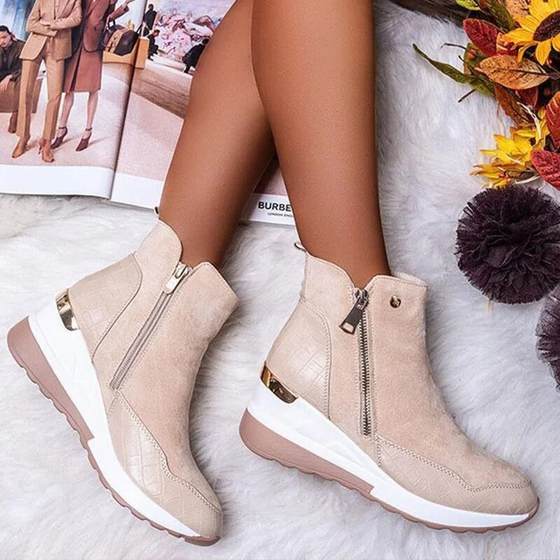 Casual Ankle Boots with Zipper and Heel for Women | Great for Casual Days 2