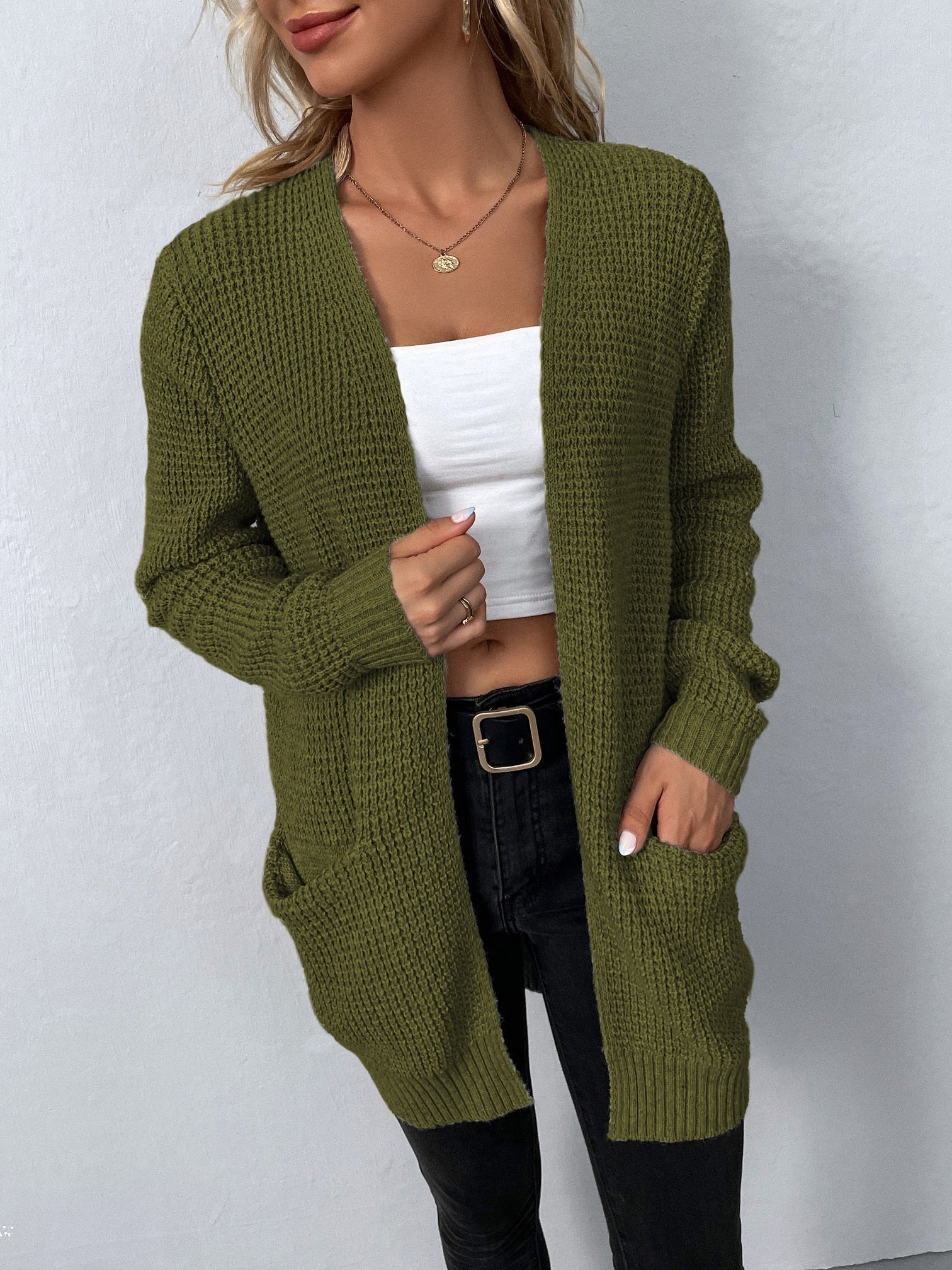 Maren | Cozy Ribbed Knit Cardigan Women