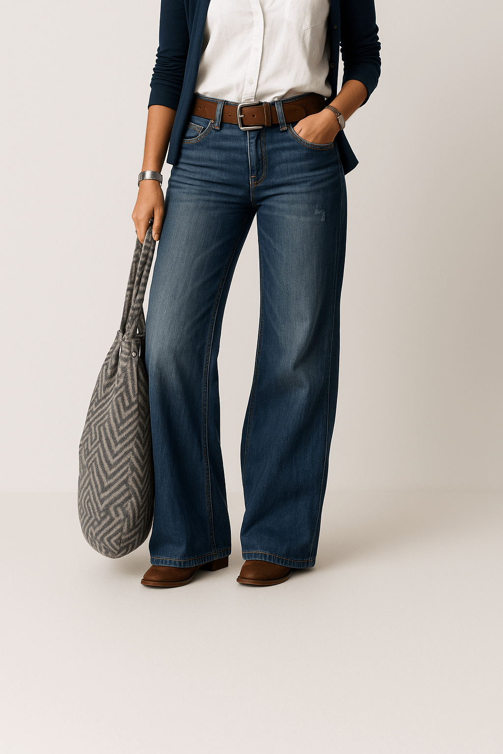 Wide Leg Denim Jeans | Relaxed & Timeless Style Women | Harper