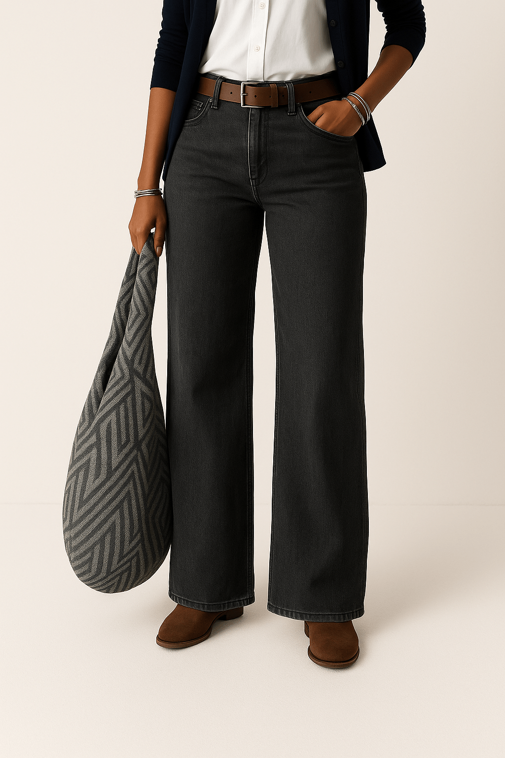 Wide Leg Denim Jeans | Relaxed & Timeless Style Women | Harper