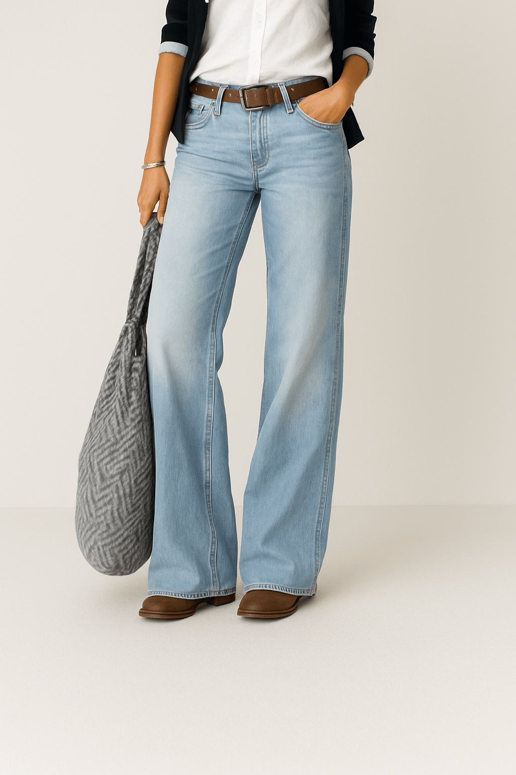 Wide Leg Denim Jeans | Relaxed & Timeless Style Women | Harper