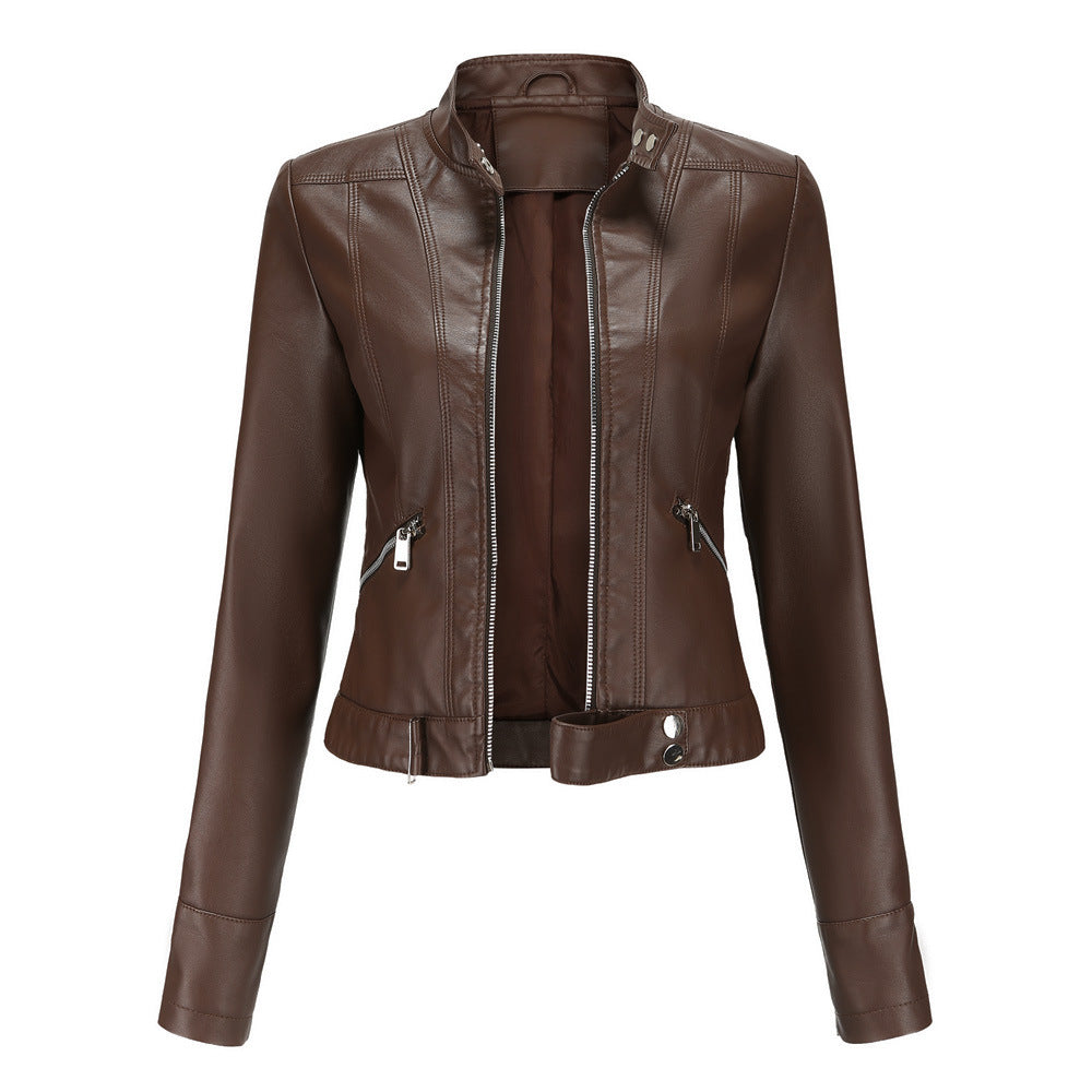 Elegant Leather Jacket | Classic Women’s Outerwear – Selene