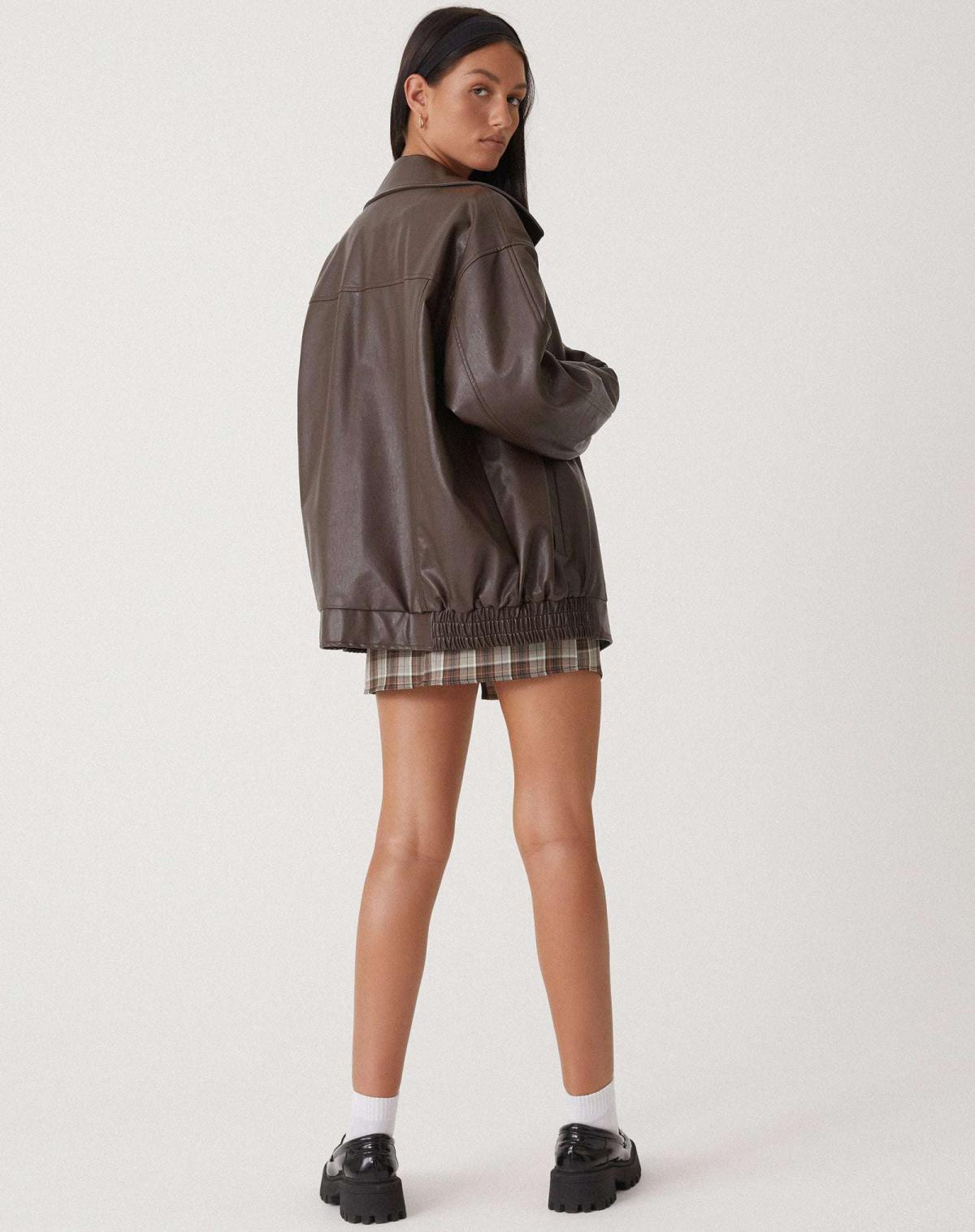 Oversized Leather Jacket | Casual PU Outerwear Women